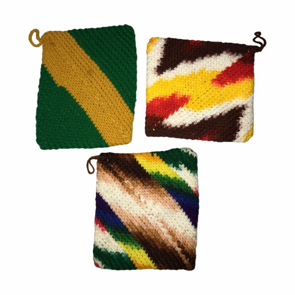 Handmade Hand Crafted Vintage Hanging Pot Holders